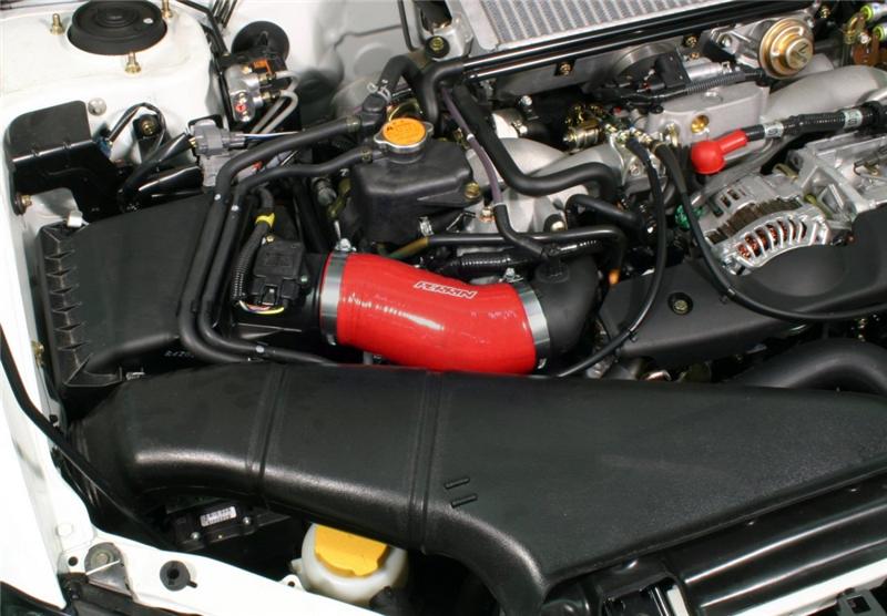 PERRIN 02-07 Subaru WRX/STi AFTA-MAF Intake Tube Air-Box to Inlet Hose - Red - Graveyard Performance