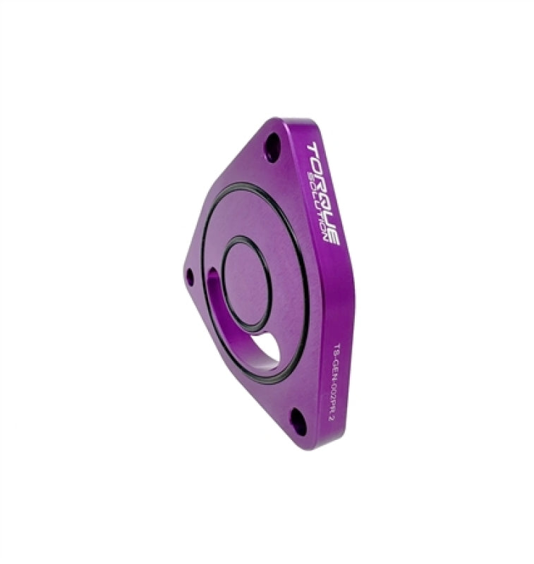 Torque Solution V2 Blow Off BOV Sound Plate (Purple): Multiple Applications - Graveyard Performance