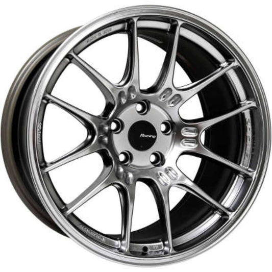 Enkei GTC02 17x9 5x100 43mm Offset 75mm Bore Hyper Silver Wheel