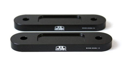 BLOX Honda S2000 Racing Front 12mm Thin Spacer Bump Steer Kit - Black (Lowered 1in and more) - Graveyard Performance