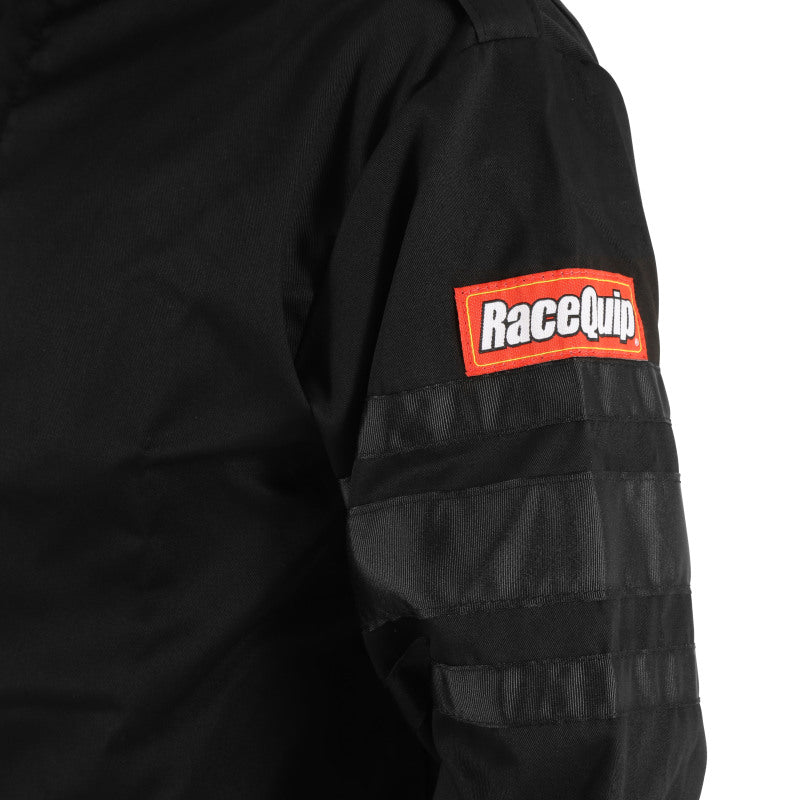 RaceQuip Black SFI-1 1-L Jacket - 4XL - Graveyard Performance
