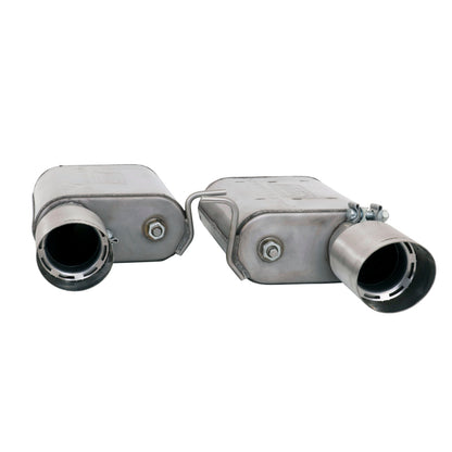 BBK 2015-16 Mustang GT Varitune Complete Cat Back Exhaust System (Includes Resonator Delete X-Pipe) - Graveyard Performance