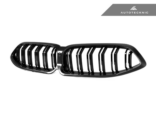 AutoTecknic Dry Carbon Dual-Slats Front Grille - G14/ G15/ G16 8-Series - Graveyard Performance