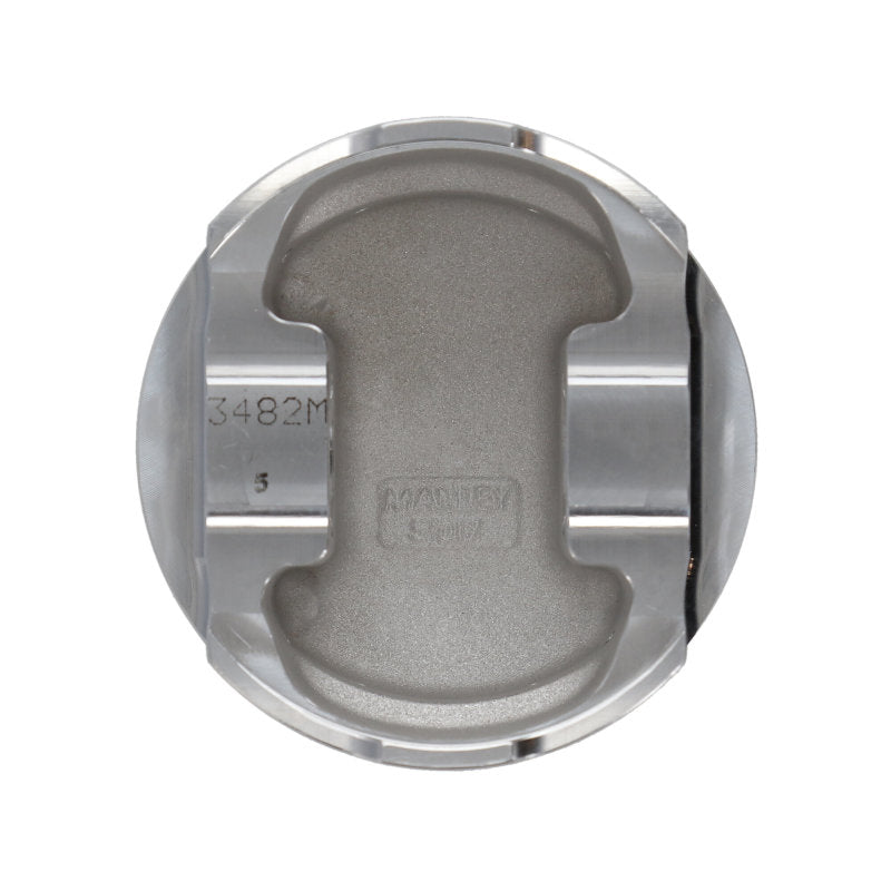 Manley 93-98 Toyota Supra Turbo (2JZGTE) 86.5mm +.5mm Oversized Bore 8.5:1 Dish Piston Set with Ring - Graveyard Performance