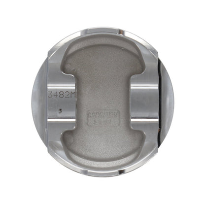Manley 93-98 Toyota Supra Turbo (2JZGTE) 86.5mm +.5mm Oversized Bore 8.5:1 Dish Piston Set with Ring - Graveyard Performance