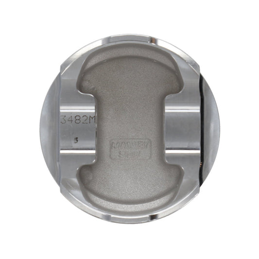 Manley 93-98 Toyota Supra Turbo (2JZGTE) 86.5mm +.5mm Oversized Bore 8.5:1 Dish Piston Set with Ring - Graveyard Performance