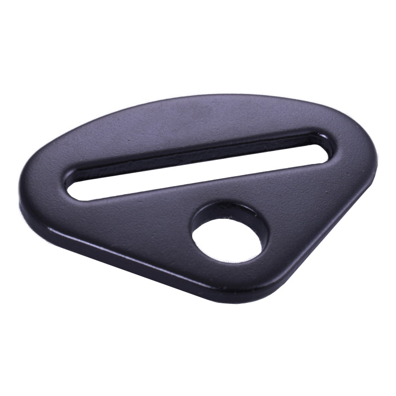 RaceQuip Delta Short Bolt On End Seat Belt Mounting Hardware / 2 or 3 In. Belts / Forged Steel- Blk - Graveyard Performance
