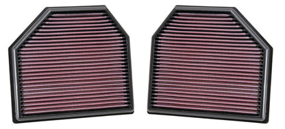 K&N Replacement Air Filter for 11-14 BMW M5/M6 4.4L V8 / 2015 M4/M3 3.0L I6  (2 per box) - Graveyard Performance