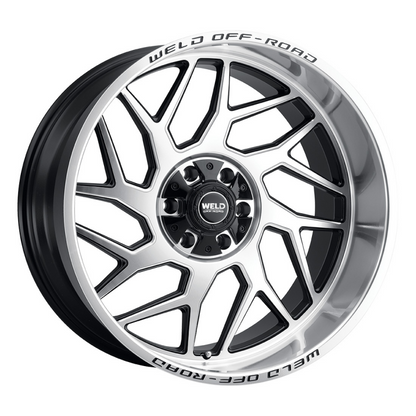 Weld Off-Road W118 20x9 Fulcrum 8x170 ET-00 BS 5.00 125.1 Gloss Black Machined Wheel - Graveyard Performance