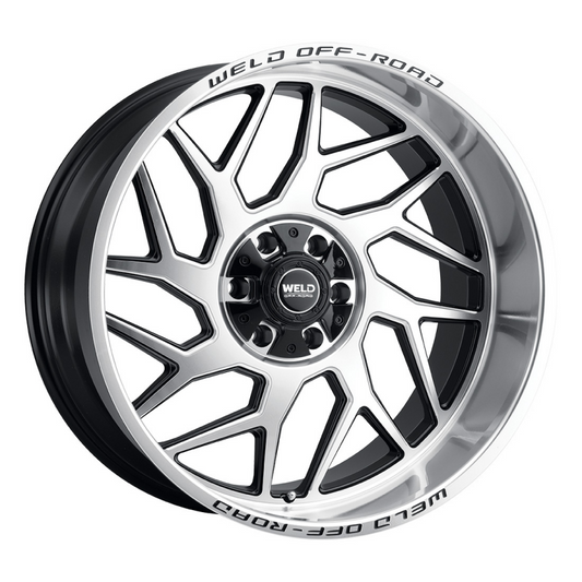 Weld Fulcrum 20x9 / 8x180 / 5 BS / 124.3 HB - Gloss Black Machined - Non-BL Wheel - Graveyard Performance