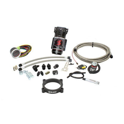Snow Performance 11-17 Mustang Stg 2 Boost Cooler F/I Water Inj. Kit (SS Brded Line/4AN Fittings) w/ - Graveyard Performance