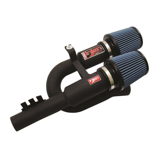 Injen 07-09 335i E92 / 08-09 135i E82 3.0L L6 Twin intake Wrinkle Black Short Ram Intake - Graveyard Performance