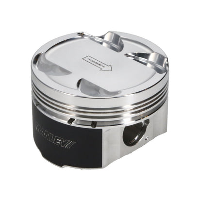 Manley 93-98 Toyota Supra Turbo (2JZGTE) 86.5mm +.5mm Oversized Bore 8.5:1 Dish Piston Set with Ring - Graveyard Performance