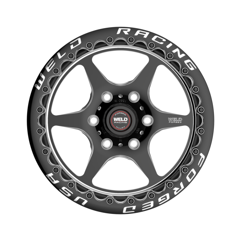 Weld S79 HD Beadlock S79 17x10in / 6x135 BP / 7.2in BS Black Center - Polished Shell Wheel - Graveyard Performance