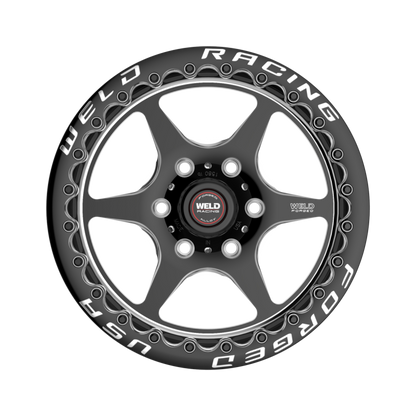 Weld S79 HD Beadlock S79 17x10in / 6x135 BP / 7.2in BS Black Center - Polished Shell Wheel - Graveyard Performance