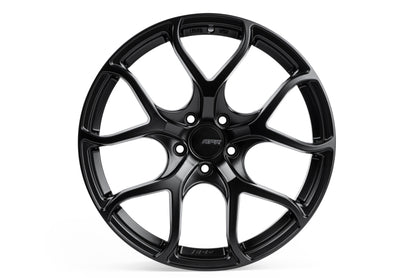 APR A01 Flow Formed - 19X8.5 - 5x112 - ET45 - Satin Black Wheel - Graveyard Performance