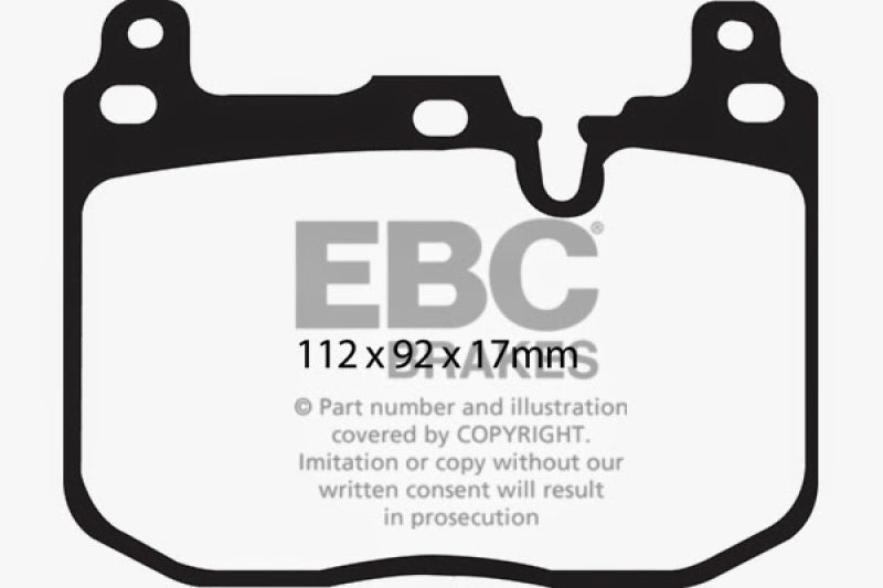 EBC 2017+ BMW M240 Coupe Bluestuff Front Brake Pads - Graveyard Performance
