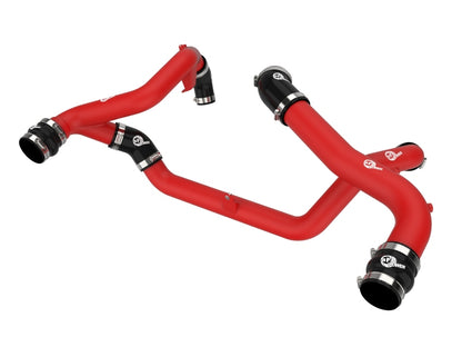 aFe 22-23 Ford Explorer BladeRunner Aluminum Hot and Cold Charge Pipe Kit - Red - Graveyard Performance