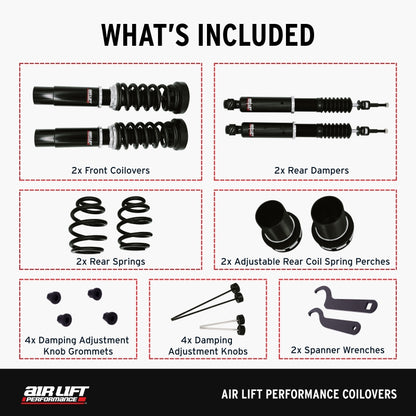 Air Lift Performance 09-16 Audi A4 / 07-17 Audi A5 Coilover Kit - Graveyard Performance