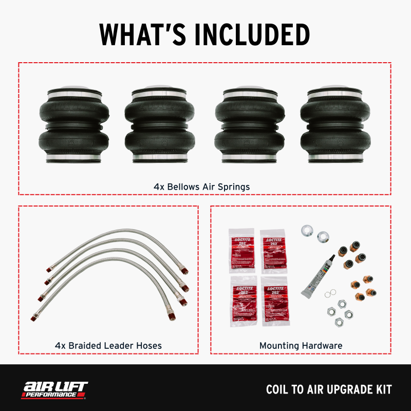 Air Lift 89-00 Lexus LS400 Coil to Air Upgrade Kit - Graveyard Performance