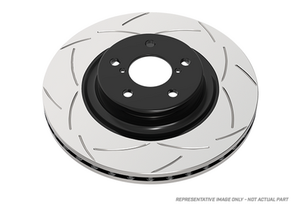 DBA 05-13 Ford Mustang GT/V6 Rear Slotted Street Series Rotor - Graveyard Performance
