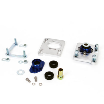 BBK 94-04 Mustang Caster Camber Plate Kit - Silver Anodized Finish - Graveyard Performance