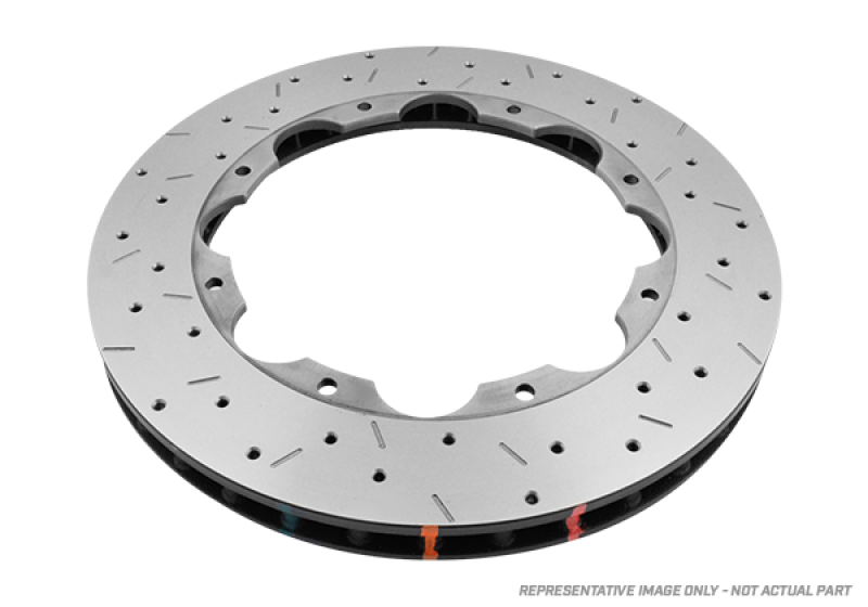 DBA 00-05 Mitsubishi Evo V/VI/VII/VIII / 06-08 Evo IX Front Drilled & Slotted 5000 Series Brembo Onl