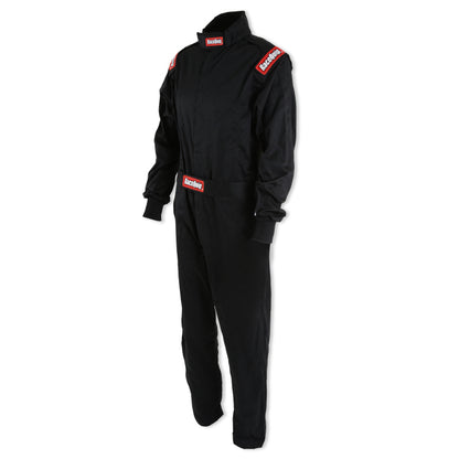 RaceQuip Black Chevron-1 Suit - SFI-1 Small - Graveyard Performance