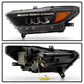 Spyder 15-17 Ford Mustang LED Headlights - Black (PRO-YD-FM15AP-GRSB-SET-BK)