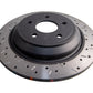 DBA 2016-2017 Ford Focus RS Rear Drilled & Slotted 4000 Series Rotor