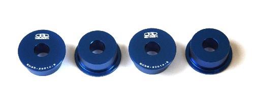 BLOX Racing Honda S2000 Steering Rack Rigid Bushing Kit - Silver - Graveyard Performance