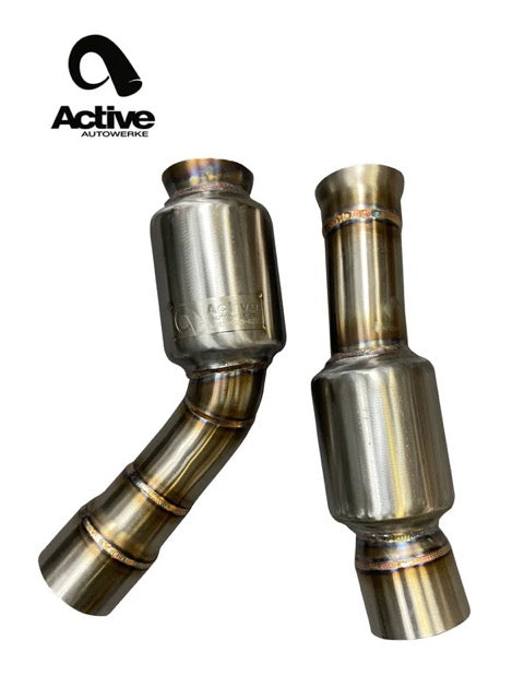 Connecting pipes for F8X BMW M3 & M4 Equal Length w resonated AWE Switchpath custom connection - Graveyard Performance