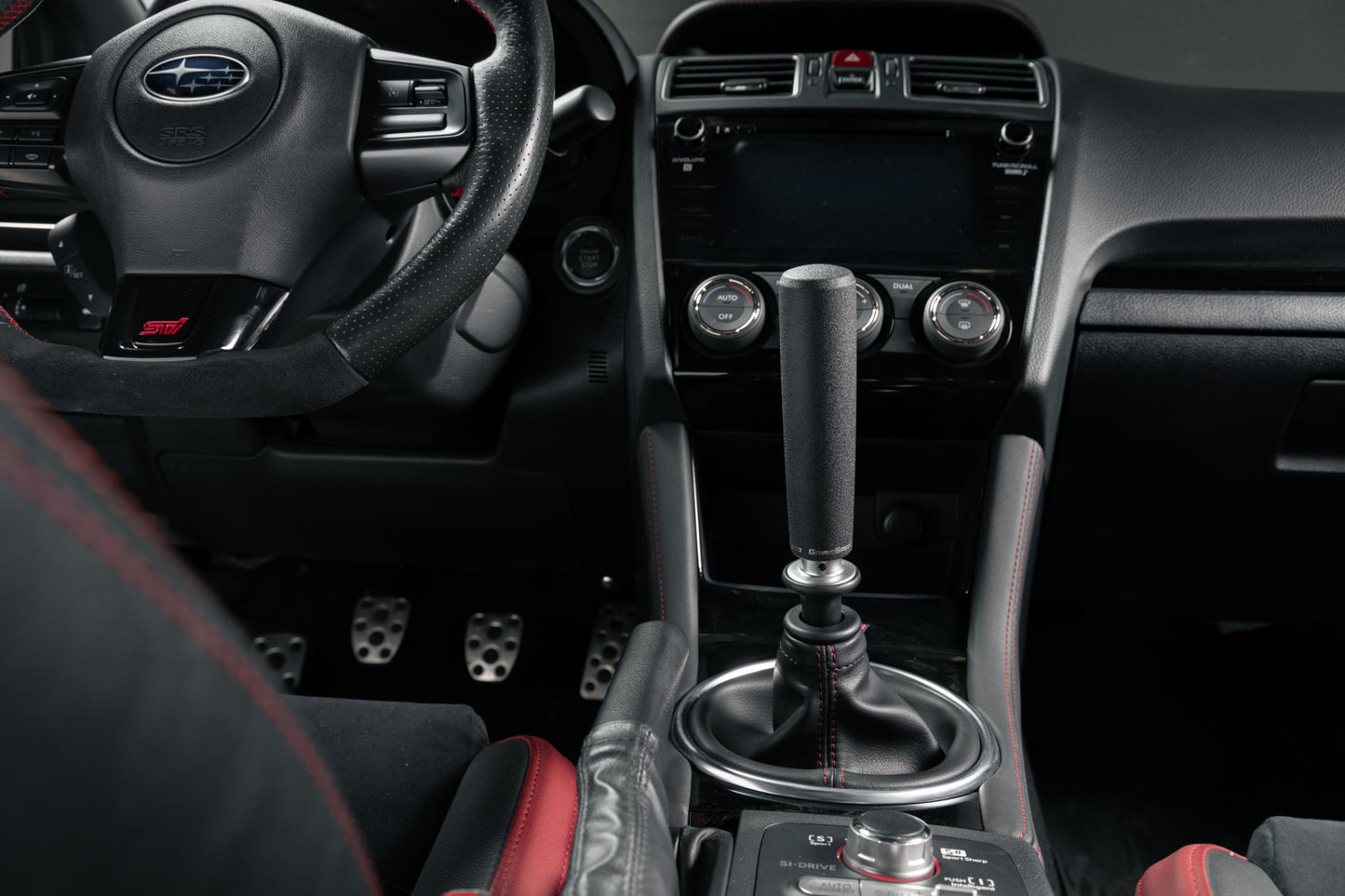 GrimmSpeed Tallboy Shift Knob Aluminum Red M12x1.25 Manual For Subaru