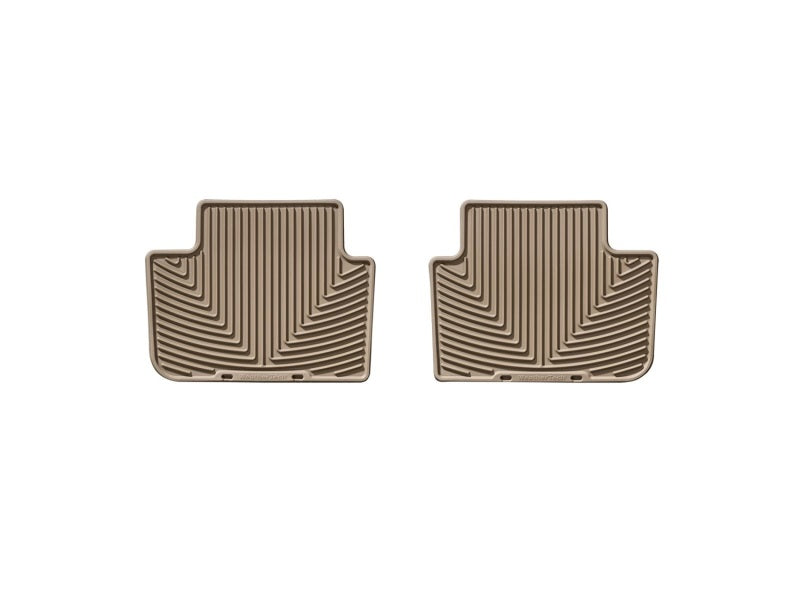 WeatherTech 04+ BMW X3 Rear Rubber Mats - Tan - Graveyard Performance