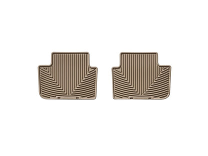 WeatherTech 04+ BMW X3 Rear Rubber Mats - Tan - Graveyard Performance