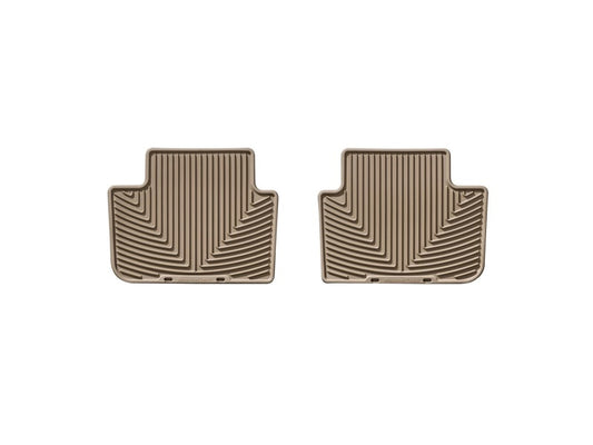 WeatherTech 04+ BMW X3 Rear Rubber Mats - Tan - Graveyard Performance