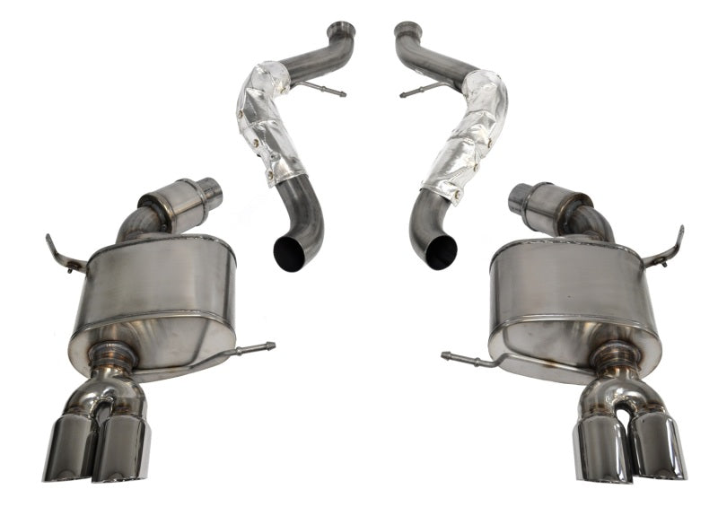Corsa 2008-2012 BMW M3 Convertible E93 Polished Sport Cat-Back Exhaust - Graveyard Performance