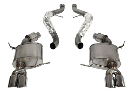 Corsa 2008-2012 BMW M3 Convertible E93 Polished Sport Cat-Back Exhaust - Graveyard Performance