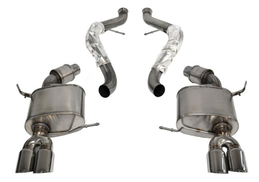 Corsa 2008-2012 BMW M3 Convertible E93 Polished Sport Cat-Back Exhaust - Graveyard Performance