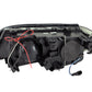ANZO 2000-2003 BMW 3 Series E46 Projector Headlights w/ Halo Black