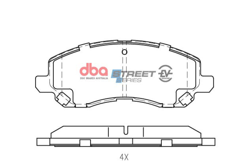 DBA 11-14 Chrysler 200 Front Street Series Brake Pads - Graveyard Performance