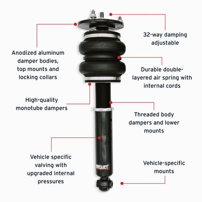 Air Lift Performance 89-00 Lexus LS400 Front Air Suspension Kit - Graveyard Performance
