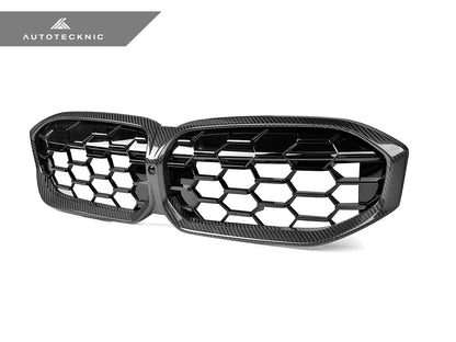 AutoTecknic Dry Carbon Fiber Honeycomb Front Grille - G20 3-Series LCI - Graveyard Performance