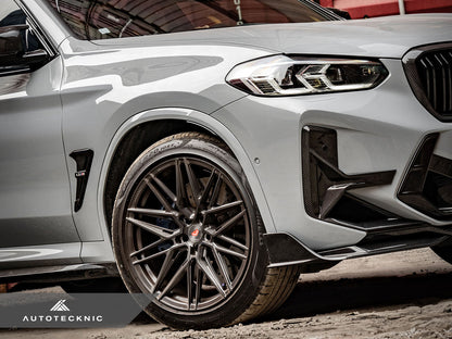 AutoTecknic Dry Carbon Front Bumper Trim Set - F97 X3M LCI | F98 X4M LCI - Graveyard Performance