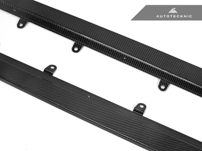 AutoTecknic Dry Carbon Fiber Side Skirt Extension Set - F90 M5 | G30 5-Series - Graveyard Performance