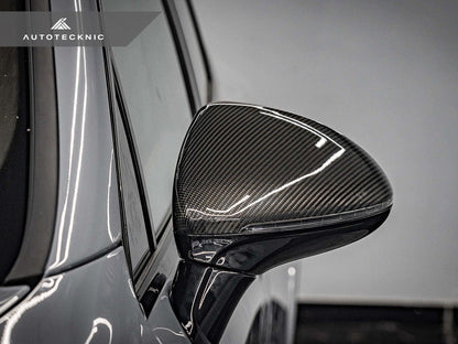AutoTecknic Replacement Dry Carbon Mirror Covers - Porsche 958.2 Cayenne - Graveyard Performance