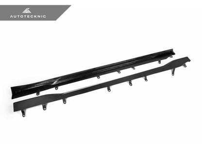 AutoTecknic Dry Carbon Fiber Side Skirt Extension Set - G87 M2 - Graveyard Performance