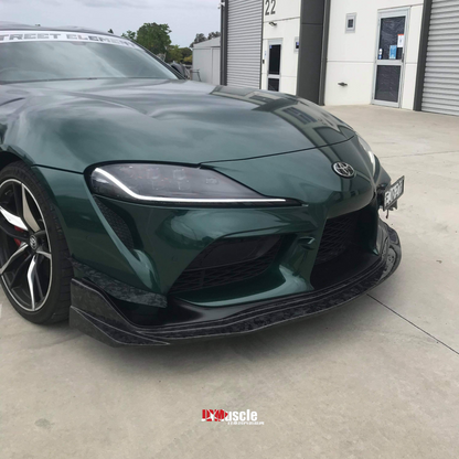 JDMuscle Tanso Carbon Fiber VS Style Front Lip for 2020+ Toyota Supra - Graveyard Performance