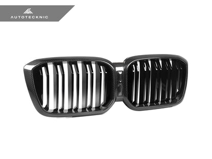 AutoTecknic Dry Carbon Fiber Dual-Slats Front Grille Set - F97 X3M LCI | F98 X4M LCI - Graveyard Performance