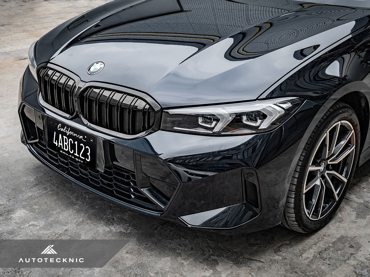 AutoTecknic Dual-Slats Gloss Black Front Grille - G20 3-Series LCI - Graveyard Performance
